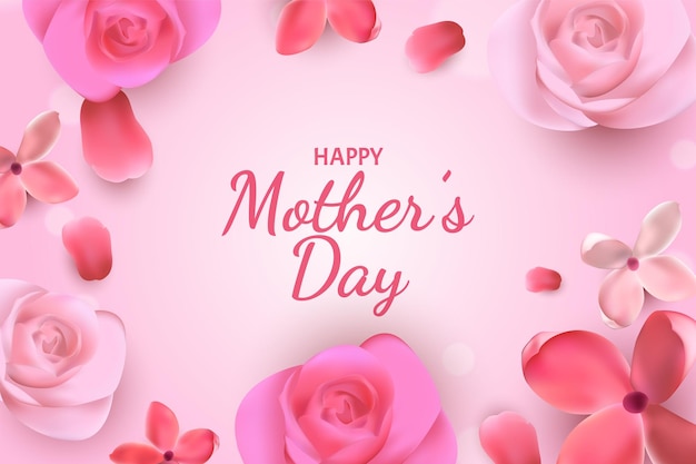 Happy Mother Day rozen achtergrond