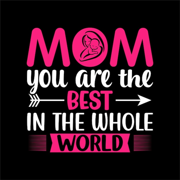 Happy mother day tshirt design vector