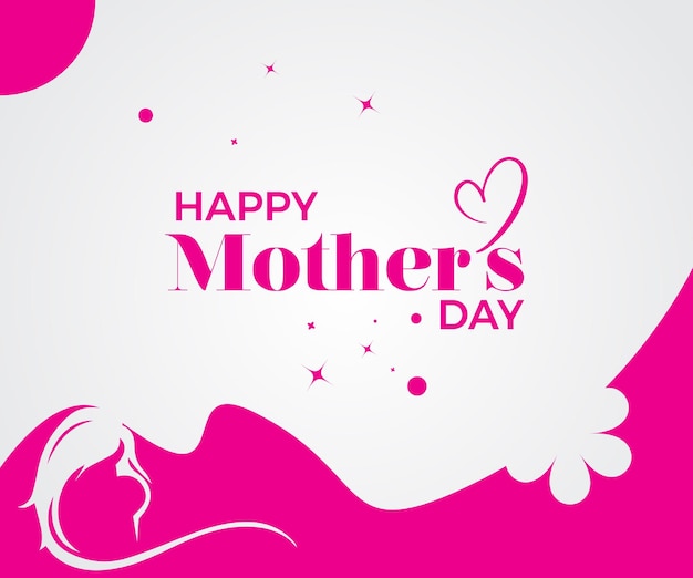 Felice festa della mamma vector background card design