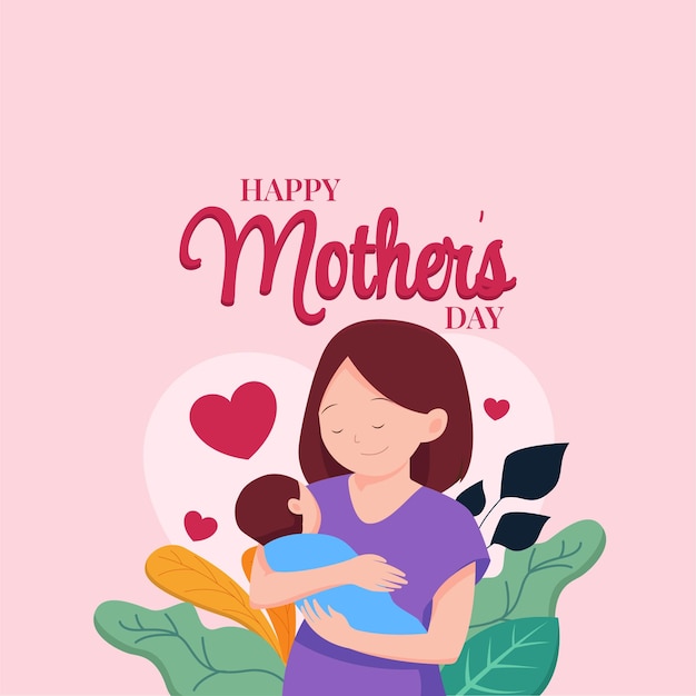 Happy mother days-feed bewerkbaar