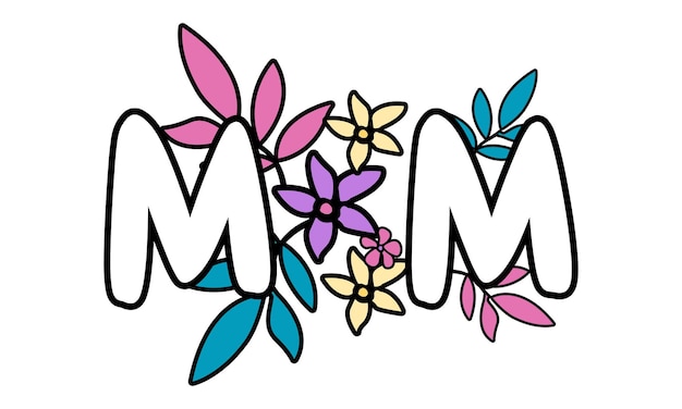 Happy mother, mom, mommy day design tipografico per t-shirt.