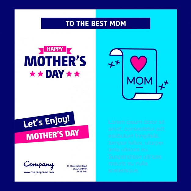 Vector happy mother's day background