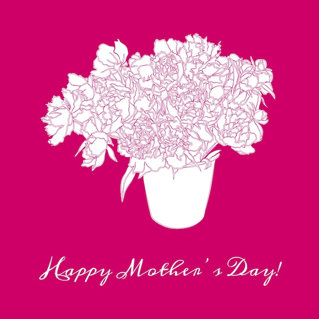 Vector happy mother's day background