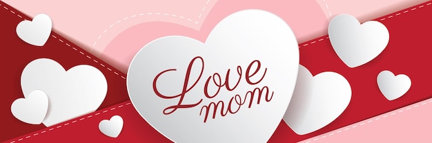 Vector happy mother's day banner design.. vector illustration