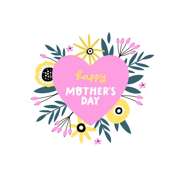 Happy mother's day card design