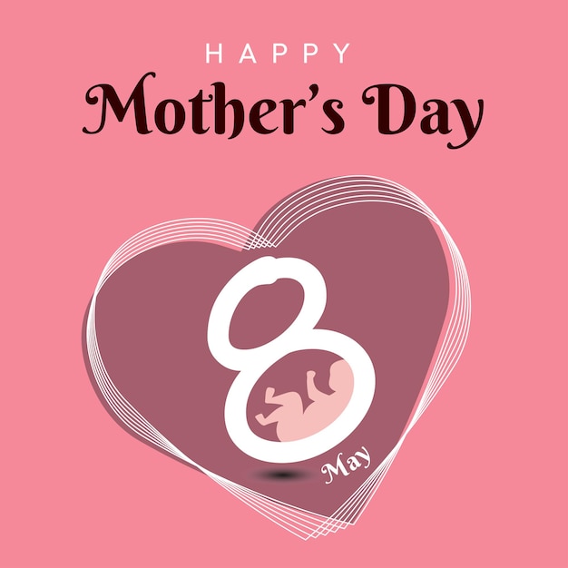 Happy Mother's day celebration banner design