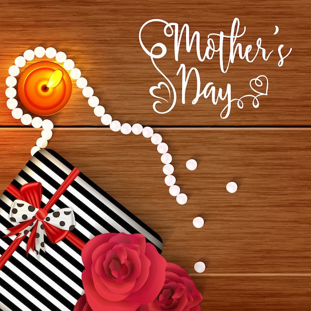 Vector happy mother's day celebration concept.