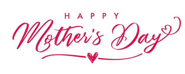 Happy Mother's day creative typography Text design