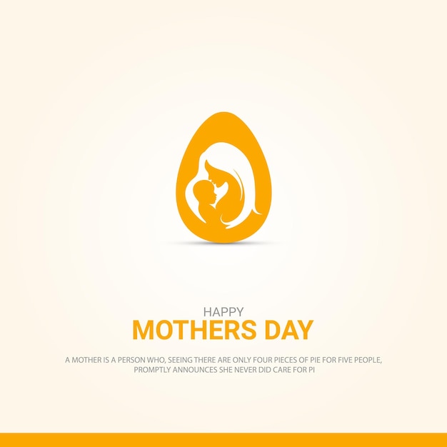 Happy Mother's day, Design for social media. 3D illustration