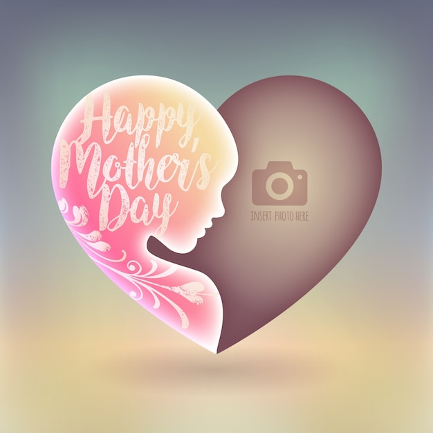 Вектор Шаблон дизайна happy mother's day