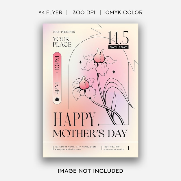 Happy Mother's Day Flyer Template