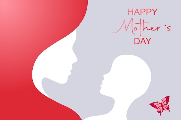 Happy mother's day greeting card design banner design