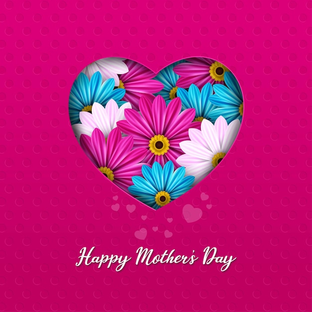 Happy mother's day greeting card template