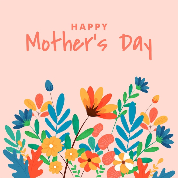 Happy mother's day greeting card