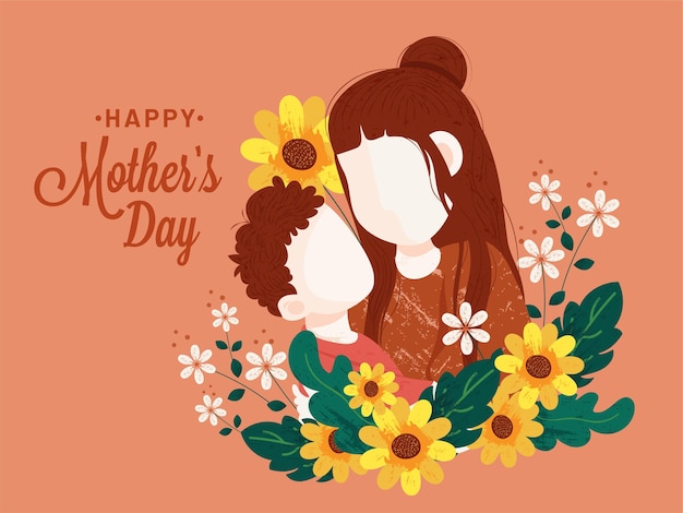 Happy mother's day greeting card