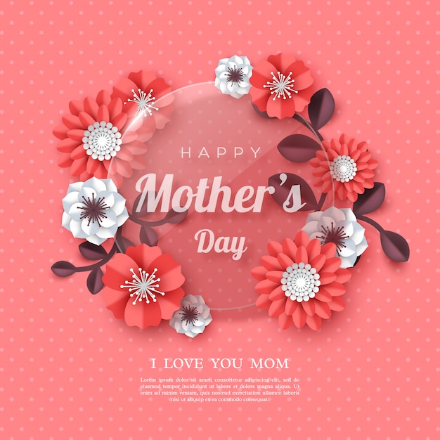 Happy mother's day greeting card.