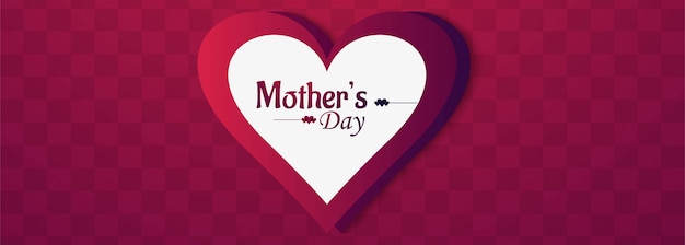 Happy mother's day heart background design