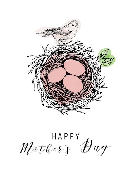 Vector happy mother's day illustration