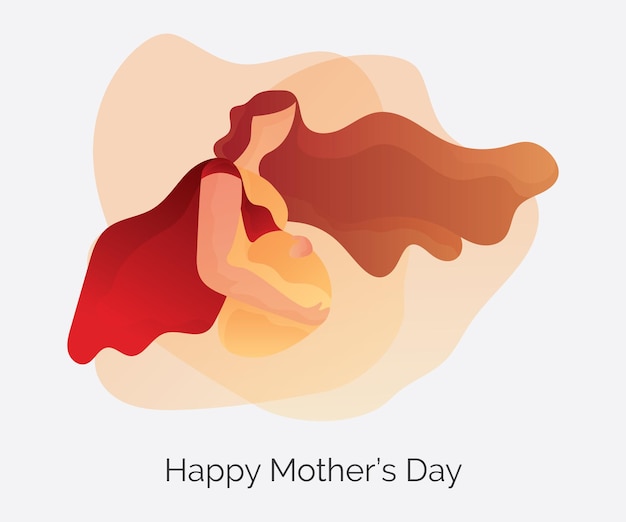 Illustrazione felice della festa della mamma