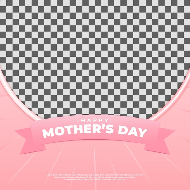 Happy mother's day-ontwerp geschikt voor wenskaarten, verkooppromoties, vouchers, banners en andere