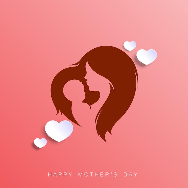 Happy Mother's Day postcard banner