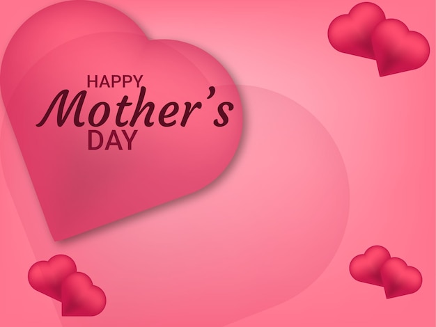 Happy mother's day poster and banner template