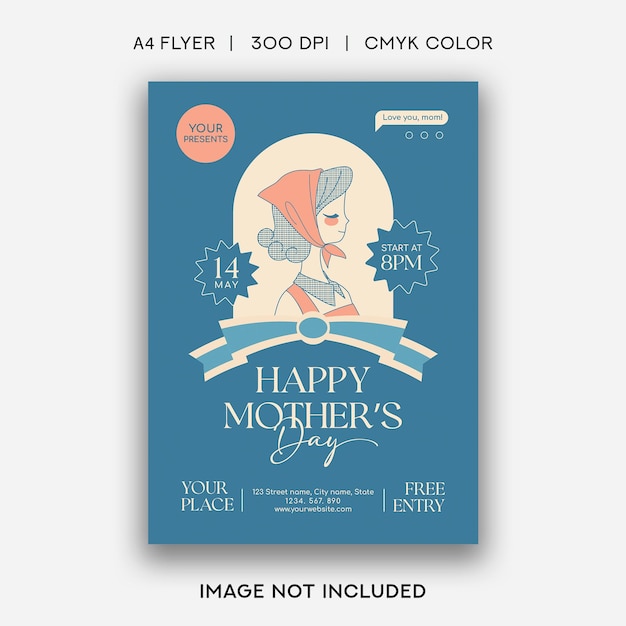 Happy Mother's Day Poster Template