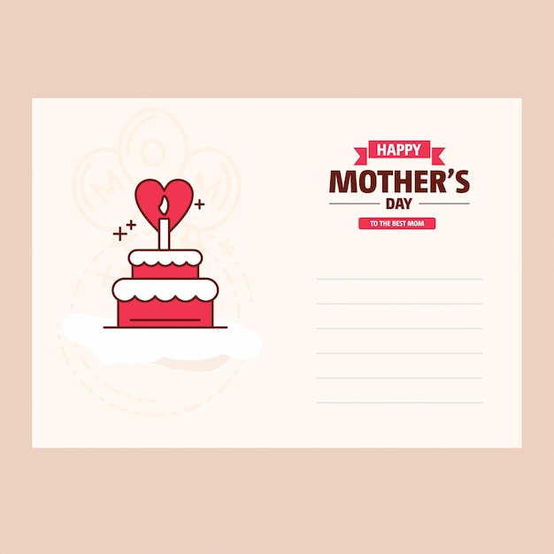 happy mother's day sweet Vintage background