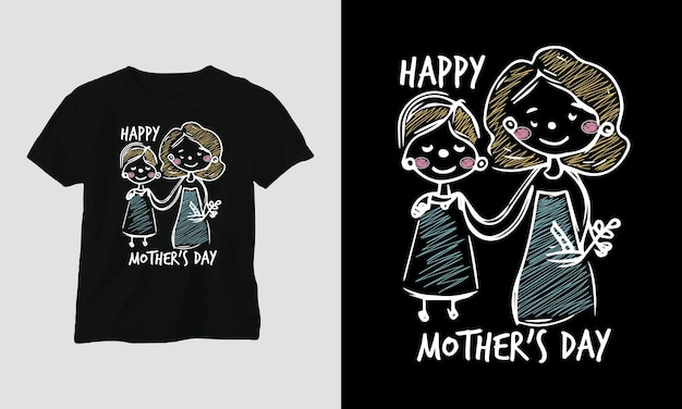 Vector happy mother's day tshirt design concept