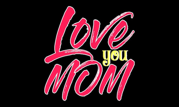 Happy Mother's Day Typography t-shirt design. Ma or Mom Motivational Typography Creative t-shirt.