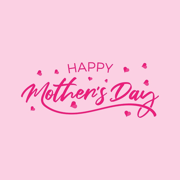 Happy mother's day typography