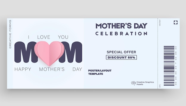 Happy Mother's Day Vector illustratie voor poster wenskaarten boekjes website