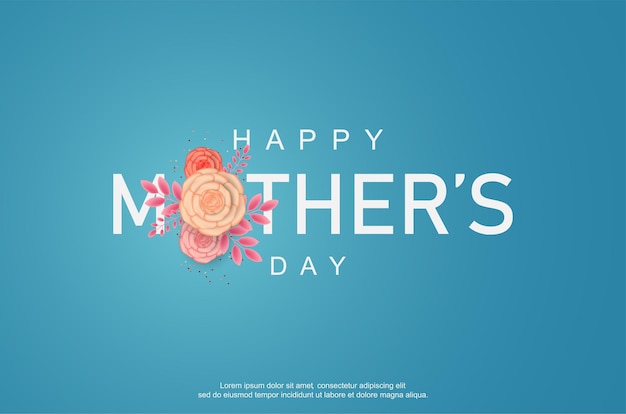 Happy Mother's day with floral