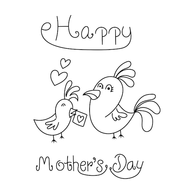 Vector happy mother's day