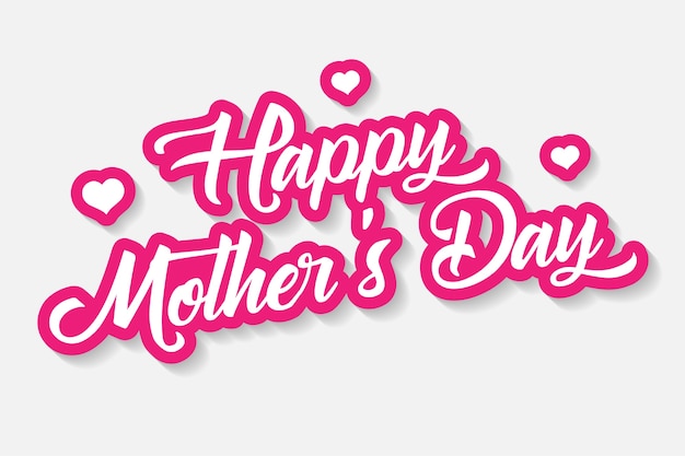 Vector happy mother's day