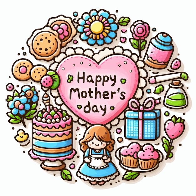 Счастливого Дня Матери дизайн фона