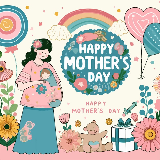 Happy Mothers Day background design