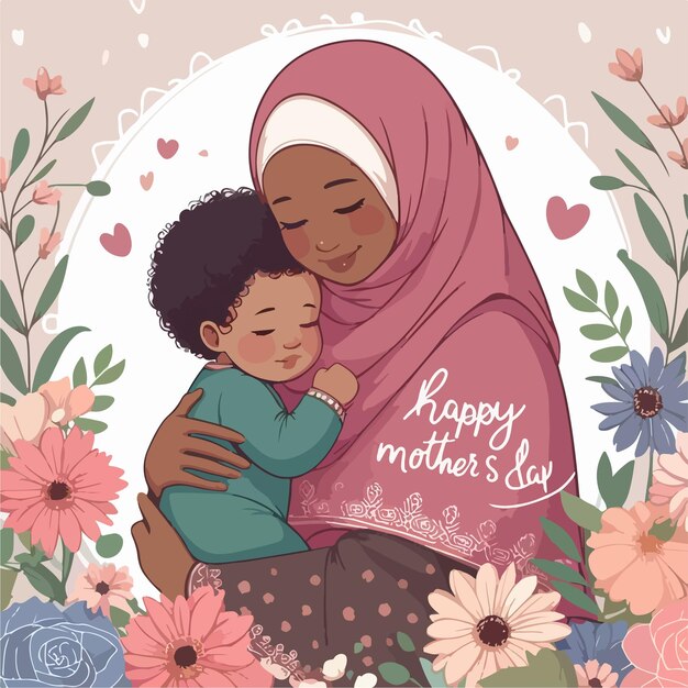 Vector happy mothers day background design