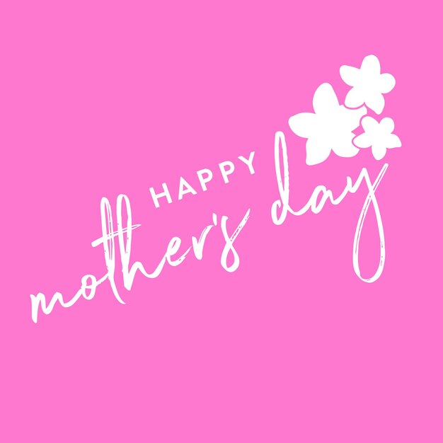 Vector happy mothers day background mothers day greeting card mothers day text moms love heart