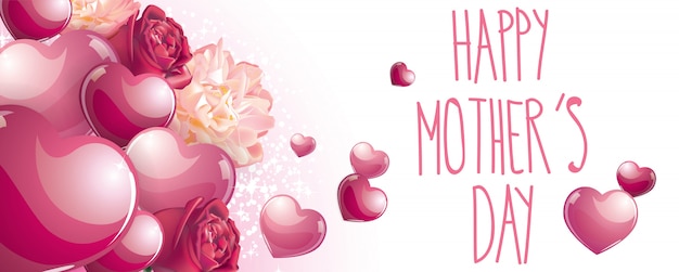 Happy mothers day banner