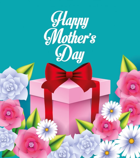 Vector happy mothers day card