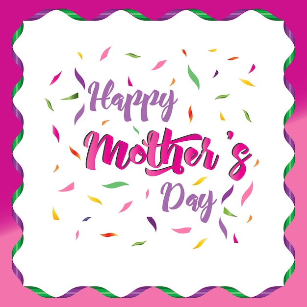 Happy mothers day celebration social media post carte banner poster design