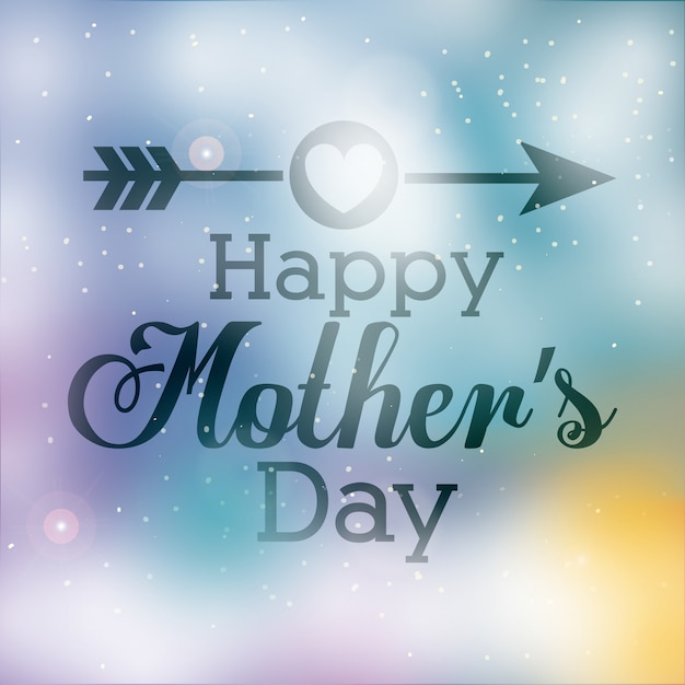 Happy Mothers day design belettering