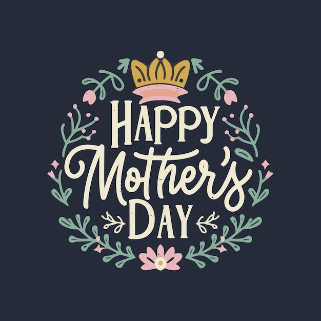 Happy mothers day design