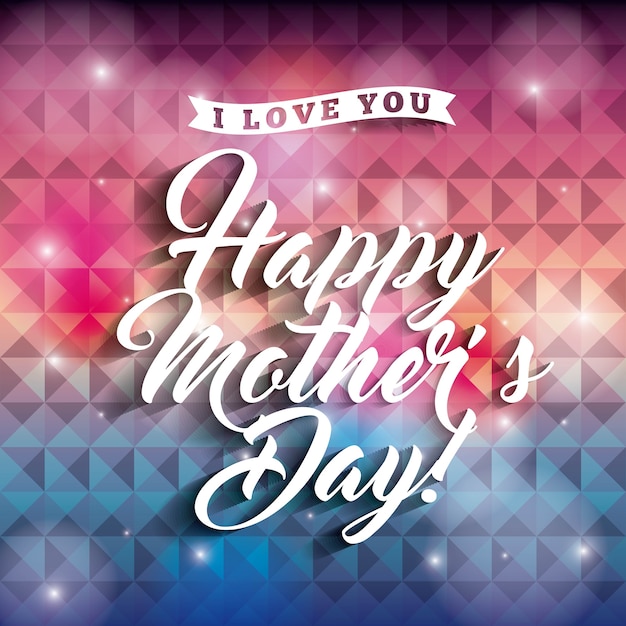 Vector happy mothers day design