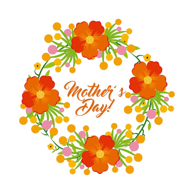 Happy mothers day design