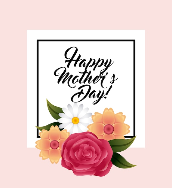 Vector happy mothers day design