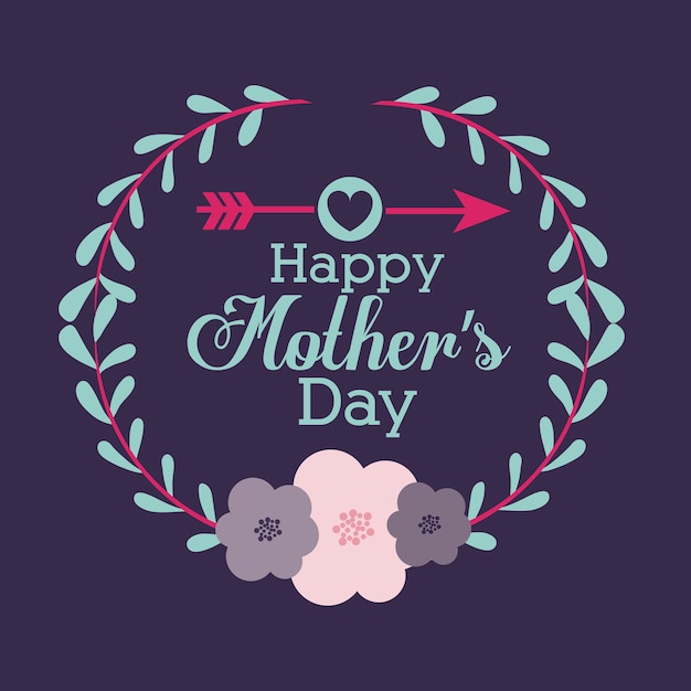 Happy mothers day design