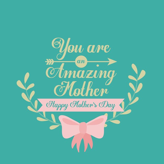 Happy mothers day design