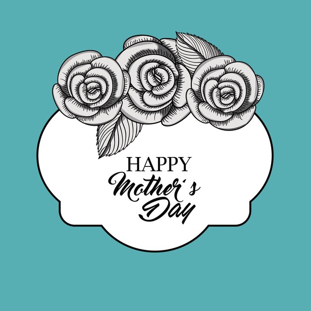 Happy mothers day design